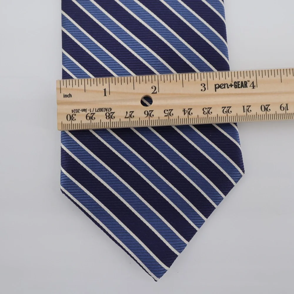 Brooks Brothers‎ Basics Tie Striped Silk Tie Blue Mens OS
